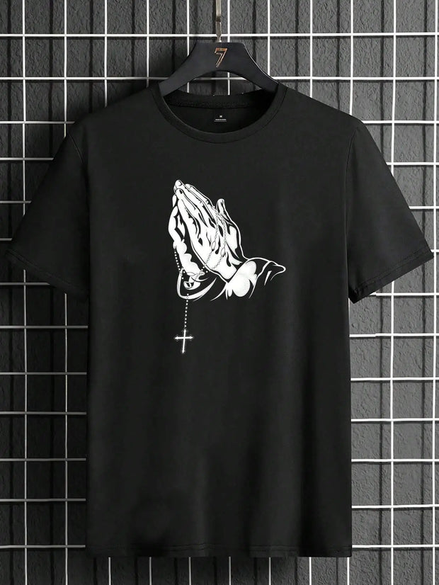 Prep Men Basketball & Letter Graphic Printing Men'S T Shirt Cartoon S-Xxxl Tees Popular Casual Tee Clothing Retro Street Tops