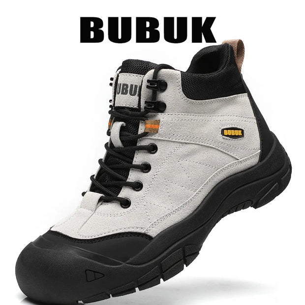 Bubuk New Men's Outdoor Boots, Fashionable and Versatile, a Must-Have for Trendy Men, Comfortable and Breathable Low-Top Versatile Outdoor Hiking Boots with Cushioning