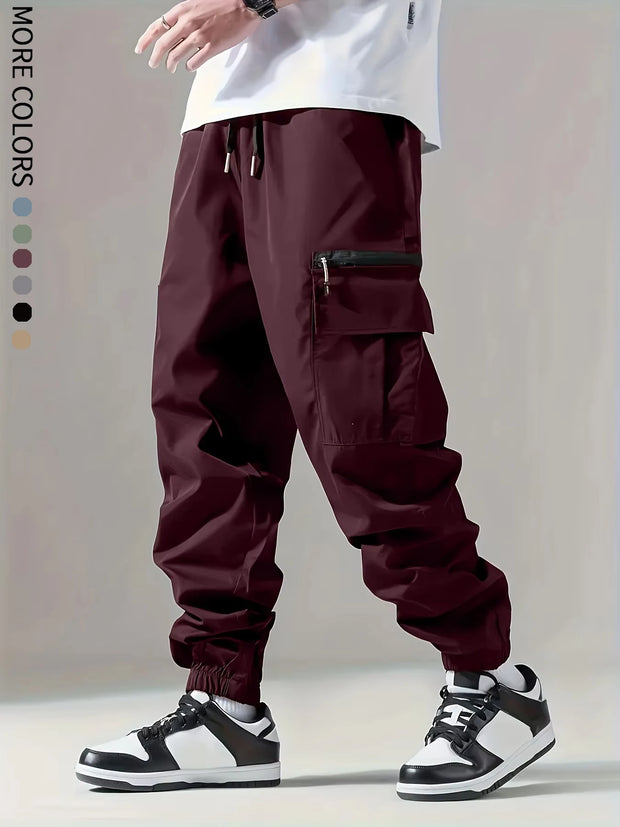 Men’s Thin Multi-Pocket Cargo Pants