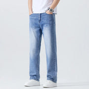 Men’s Summer Thin Straight-Leg Breathable Denim Pants