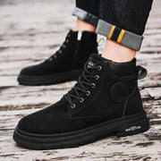 Ankle Boots Men Retro Work Shoes Autumn Winter Thick Bottom High Top Outdoor Boots Leather Waterproof High Quality Chelsea Boots