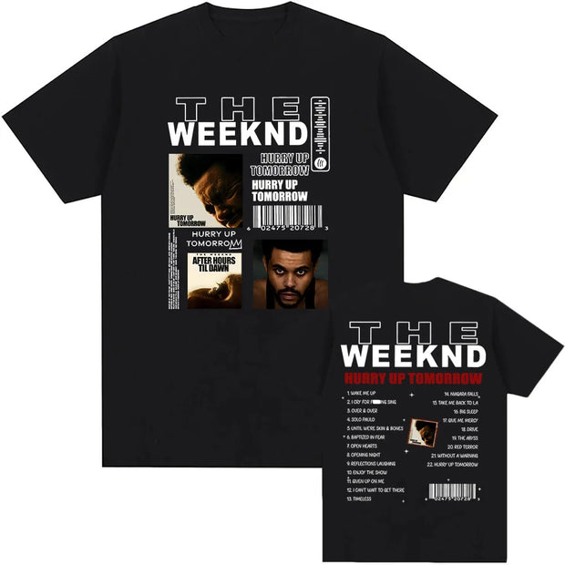 Cotton Men Tees The Weekend Harry Up Tomorrow Tshirts 2025 New Album Fashion Printing T-shirt Round Neck Unisex Streetwear Male