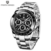🕰️ PAGANI DESIGN V2 Men's Chronograph Watch – 40mm Quartz, Sapphire Crystal, Stainless Steel