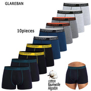 10pcs Pack Cotton Boxers Shorts Mens Underwear for male Briefs Sexy Underpants Slip Breathable Boxing Panties hot Sexis Basic