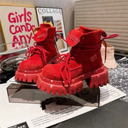 Ankle Boots for Women Designer Flats Platform Shoes Fashion Winter Dress Woman Boots 2025 New Suede Cozy Chelsea Botas De Mujer