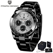 🕰️ PAGANI DESIGN V2 Men's Chronograph Watch – 40mm Quartz, Sapphire Crystal, Stainless Steel