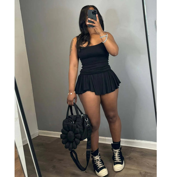 Mini Elegant Luxury Pleated Dress