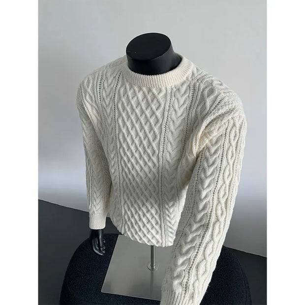 Cozy Winter Jumper Unisex Oversized Christmas Sweater Men Women Soft Casual Knit Pullover Long Sleeve Top for Cold Weather M-3XL