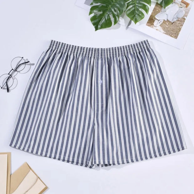 Men's 100% Cotton Boxer Briefs – Soft, Breathable & Aloe-Infused Comfort