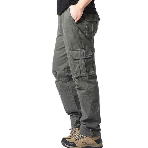 Men’s Large-Pocket Loose Tactical Overalls
