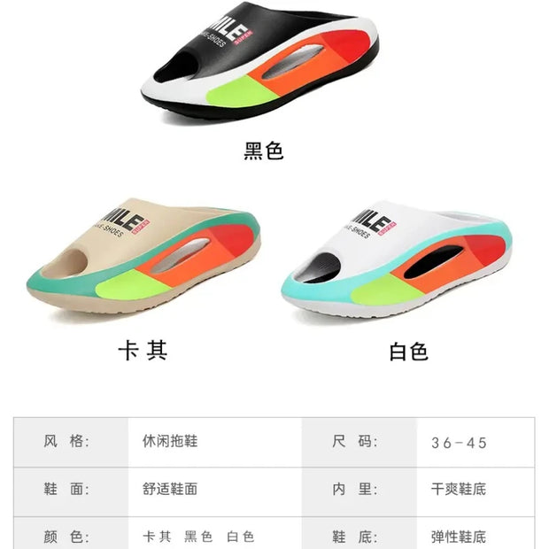 Men Summer Massage Slippers Women Indoor Soft Garden Bottom Slippers Outdoor Sandals Male Flip Flops Sandals Beach Casual Shoes