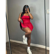 Mini Elegant Luxury Pleated Dress