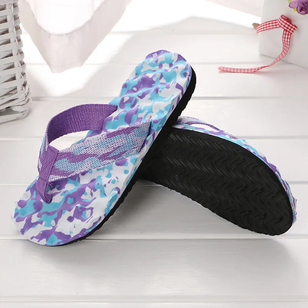 2024 Summer Slippers Women Casual Massage Durable Flip Flops Beach Sandals Female Flat Shoes Lady Room Slippers Footwear Slides