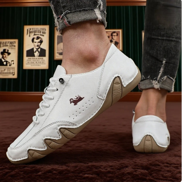 Ankle Boots for Men Fashionable Stitching Lightweight Comfortable Casual Walking Shoes Breathable Tennis Outdoor Driving Shoes