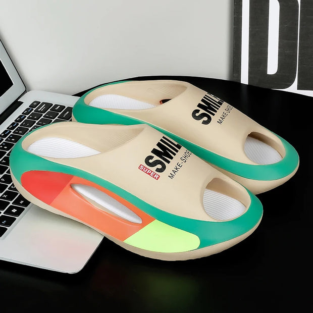 Men Summer Massage Slippers Women Indoor Soft Garden Bottom Slippers Outdoor Sandals Male Flip Flops Sandals Beach Casual Shoes