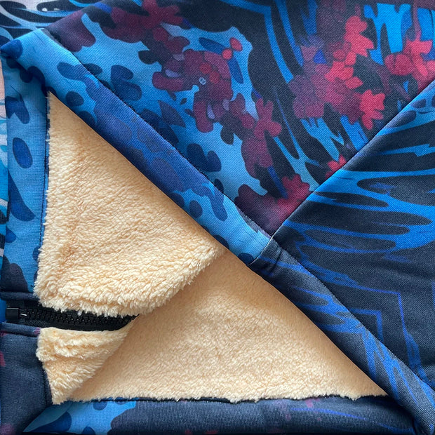 Cozy Christmas Fleece Pullover Hoodie Festive Snowman Reindeer Snowflake Long Sleeve Ugly Xmas Sweater Style Tops for Women Men