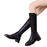 Long boots autumn winter trends anti slip wear-resistant versatile fashion boots simple comfortable daily women's shoes