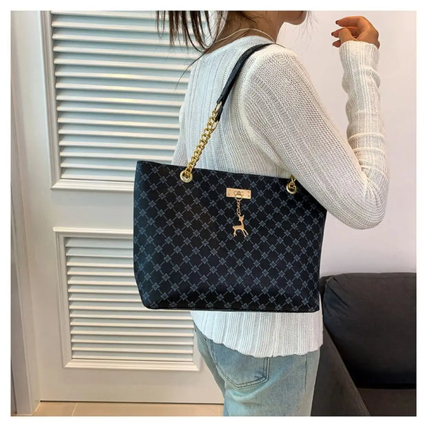 👜 Trendy Luxury Tote Bag - Spacious Shopping Bag with Fashion Printing for Women! 💃