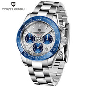 🕰️ PAGANI DESIGN V2 Men's Chronograph Watch – 40mm Quartz, Sapphire Crystal, Stainless Steel