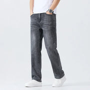 Men’s Summer Thin Straight-Leg Breathable Denim Pants