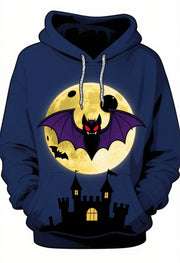 Halloween hoodies for man Graphic Men's Hoodie Skull Print Classic Casual 3D Printed Pullover Holiday Out Hoodie Long Sleeve Top