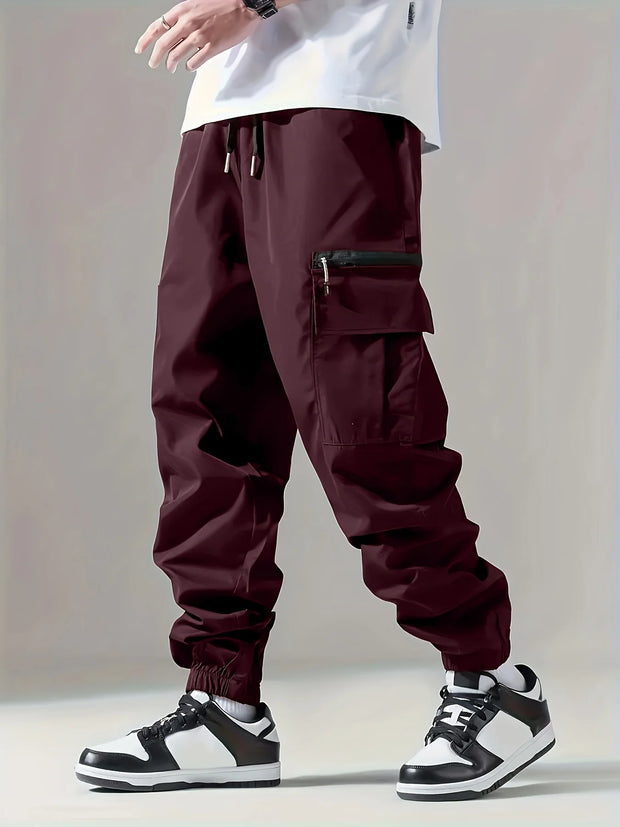 Men’s Thin Multi-Pocket Cargo Pants