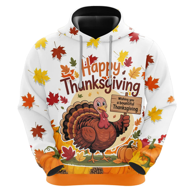2026   Thanksgiving Hoodies for Men Pullover Sweatshirts, 3D Turkey Fleece Hooded Sweatshirt Series