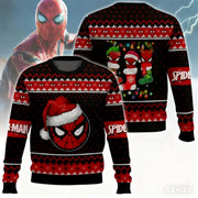 Disney Marvel Spider-Man Christmas graphic Sweatshirts Autumn Fashion Y2K Children's Hoodies Men's And Women's Sweatshirts