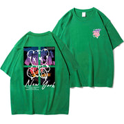 Cartoon Bear Sunset Tee