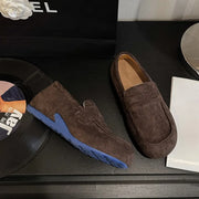 2025 Fall Trending Women's Chunky Lug Sole Loafers | Retro Wallabee Inspired Flats | Old Money Academic Aesthetic Shoes