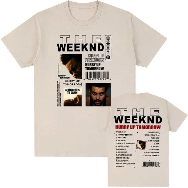 Cotton Men Tees The Weekend Harry Up Tomorrow Tshirts 2025 New Album Fashion Printing T-shirt Round Neck Unisex Streetwear Male