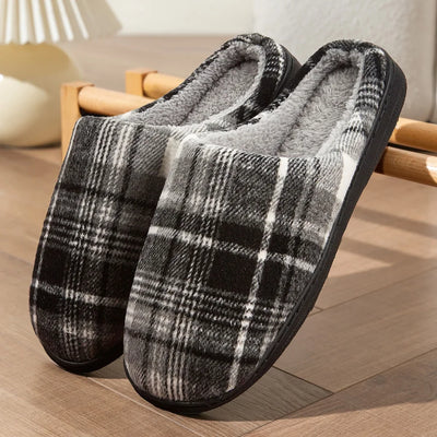 Cozy Feet, Happy Heart: Plaid Furry Slippers 🧦
