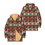 Cozy Christmas Fleece Pullover Hoodie Festive Snowman Reindeer Snowflake Long Sleeve Ugly Xmas Sweater Style Tops for Women Men