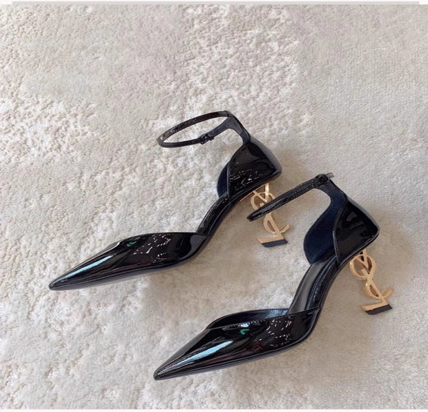 Women's summer new luxury brand designer sexy pointed high heels 2025 elegant slip-on party  dress women's sandals Zapatos