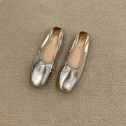 Fashion Shallow Women Ballet Flats Dance Shoes Casual Female Soft Footwear Butterfly-Knot Ladies Flats Slip On Shoes