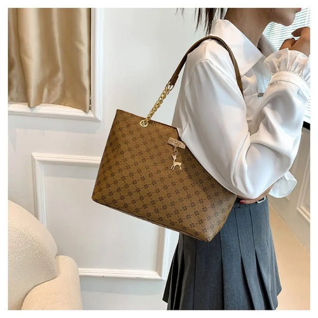 👜 Trendy Luxury Tote Bag - Spacious Shopping Bag with Fashion Printing for Women! 💃