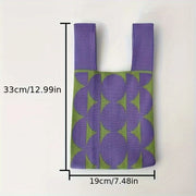 2025 New Foldable Tote Bag, Color Matching Hobo Bag, Women's Sling Crossbody Purse, Fashionable Mini Square Shoulder Bag