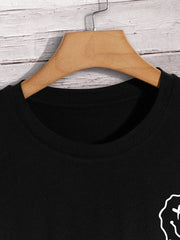 A Funny Smile Face That Is About To Melt Printed Tshirt Men Fashion Oversize T-Shirt Summer Cotton Clothes Loose Casual Tees