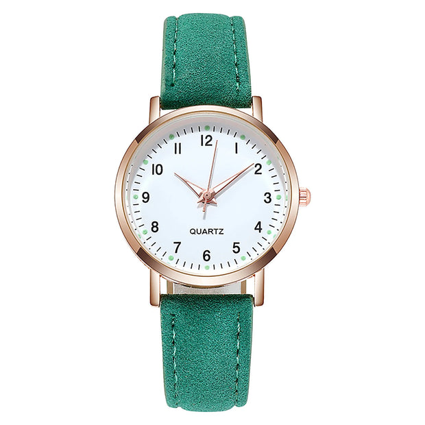 Women’s Luxury Leather Analog Quartz Watch