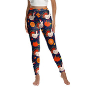 [You're My Secret] Adult Women Turkey Print Leggings for Women Thanksgiving Day Party Skinny Pants Streetwear Yoga Leggings