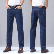 Men’s Summer Micro-Elastic Straight-Leg Denim Pants