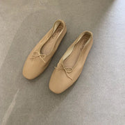 Fashion Shallow Women Ballet Flats Dance Shoes Casual Female Soft Footwear Butterfly-Knot Ladies Flats Slip On Shoes