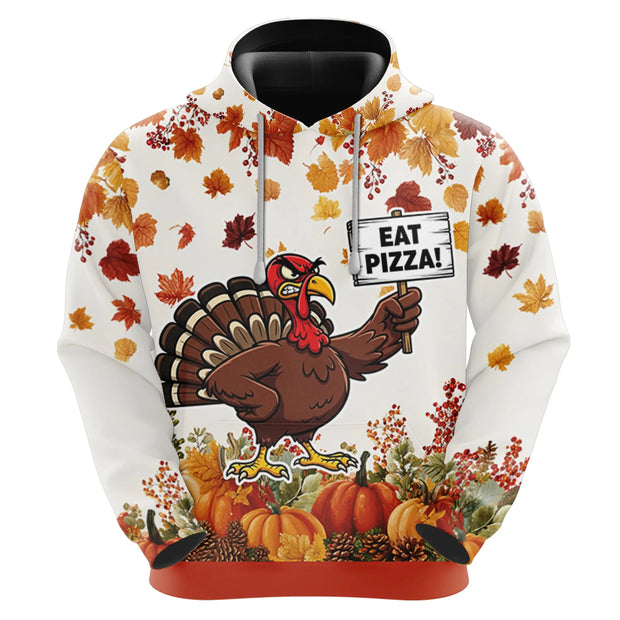 2026   Thanksgiving Hoodies for Men Pullover Sweatshirts, 3D Turkey Fleece Hooded Sweatshirt Series