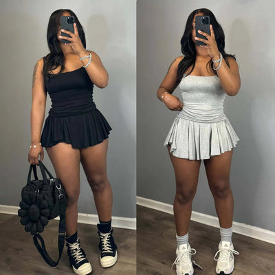 Mini Elegant Luxury Pleated Dress