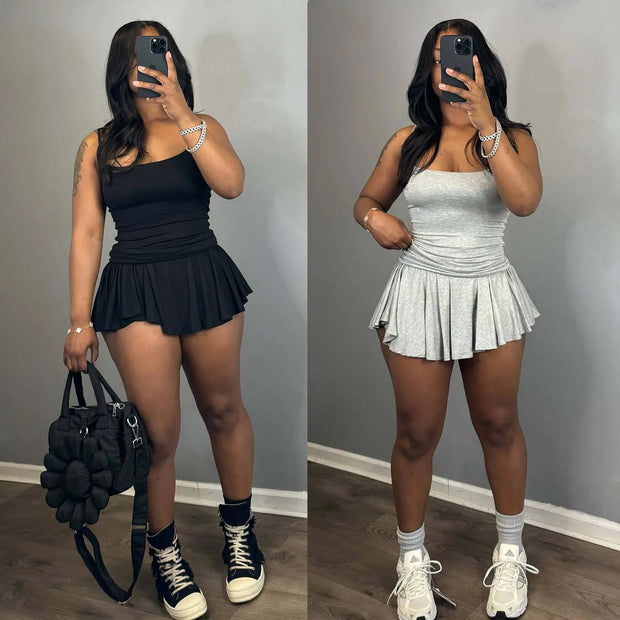 Mini Elegant Luxury Pleated Dress