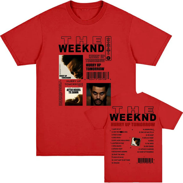 Cotton Men Tees The Weekend Harry Up Tomorrow Tshirts 2025 New Album Fashion Printing T-shirt Round Neck Unisex Streetwear Male