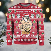 Funny Santa Claus Graphic Ugly Christmas Sweater For Men Fashion Autumn Winter 3D Printed Sweatshirt Casual Oversized Pullovers