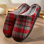 Cozy Feet, Happy Heart: Plaid Furry Slippers 🧦