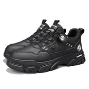 Men's boots autumn and winter new rotating shoelaces fashion casual boots youth outdoor boots anti slip soft sole workwear boots