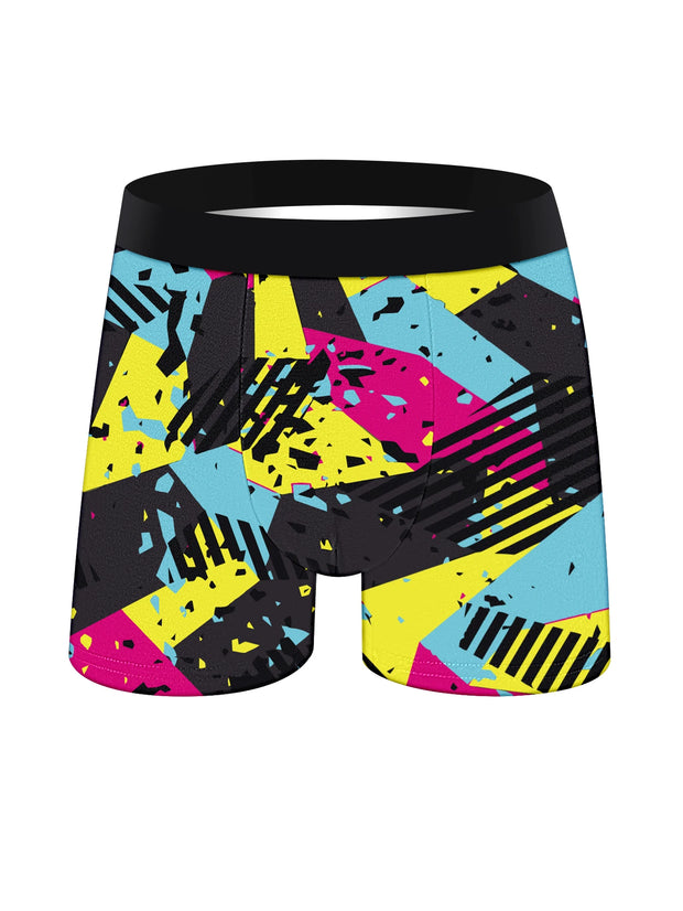 5PCS Men's Long Boxer Briefs – Soft Cotton, Colorful & Skin-Friendly Underwear